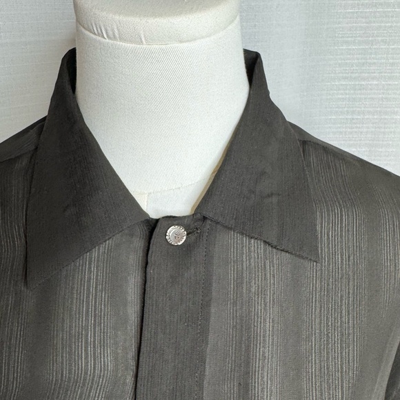 Vintage Xposed Sheer Textured Stripe Blouse - Picture 5 of 9